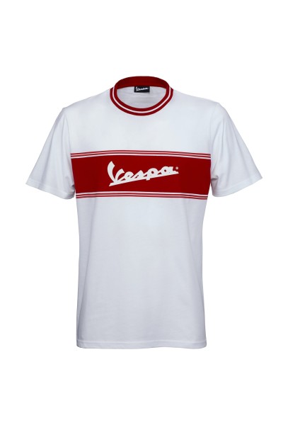 Vespa T-Shirt Racing Sixties 60s weiss / rot