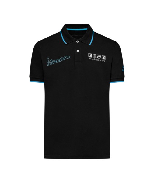 Vespa Polo Shirt schwarz DEC-Kollektion